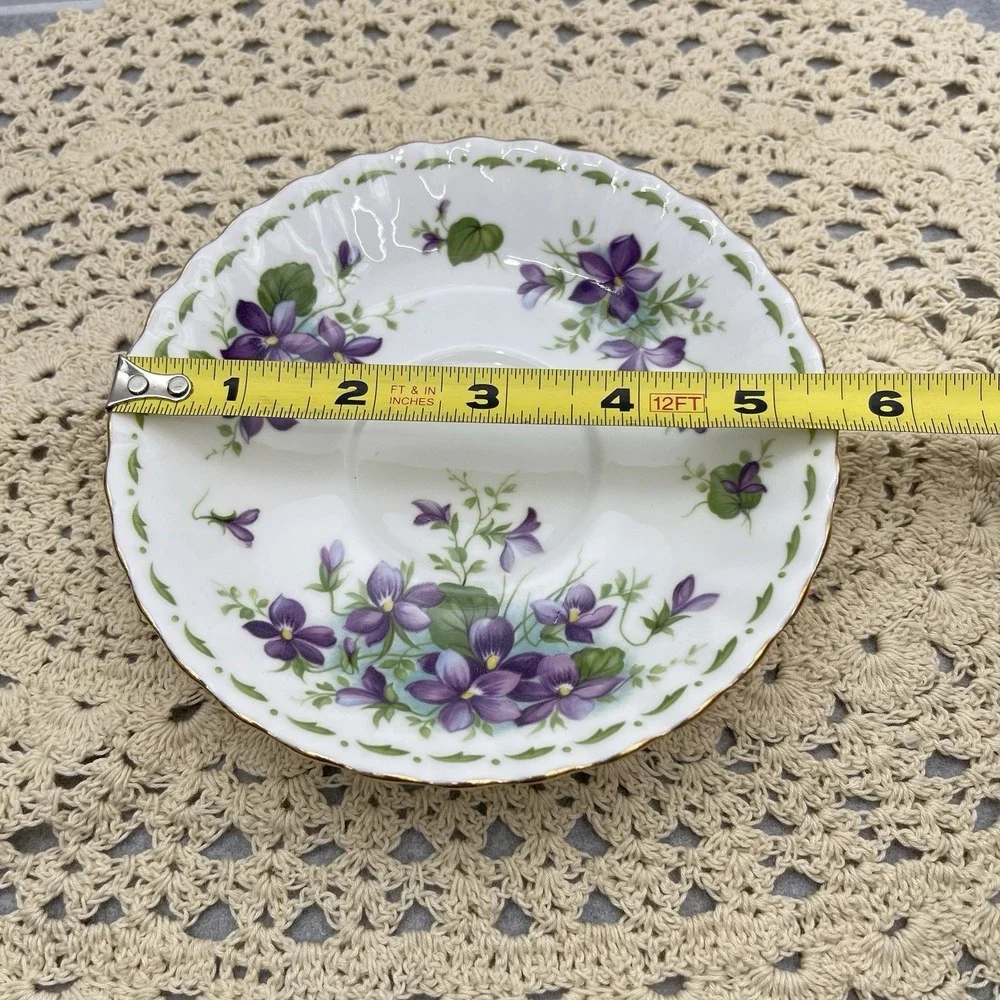 Royal Albert Flower Of The Month February Violets Saucer Plate Replacement
